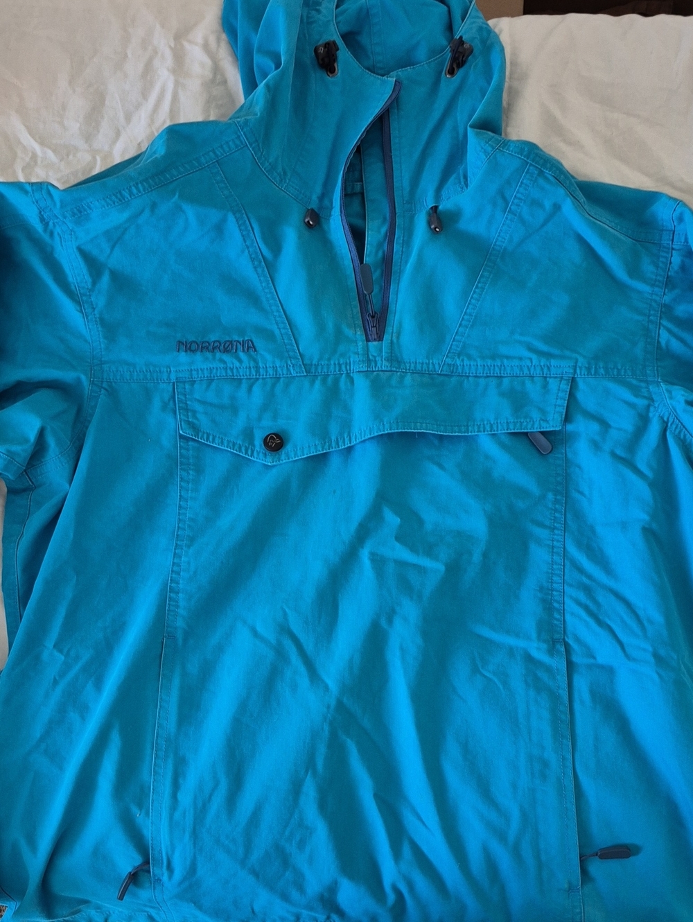 Blue Norrona Svalbard Anorak, size L
